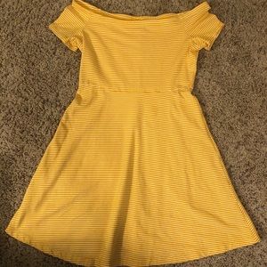 Yellow striped dress